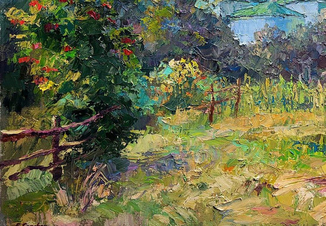 Oil painting Renovation of the temple Serdyuk Boris Petrovich - 6