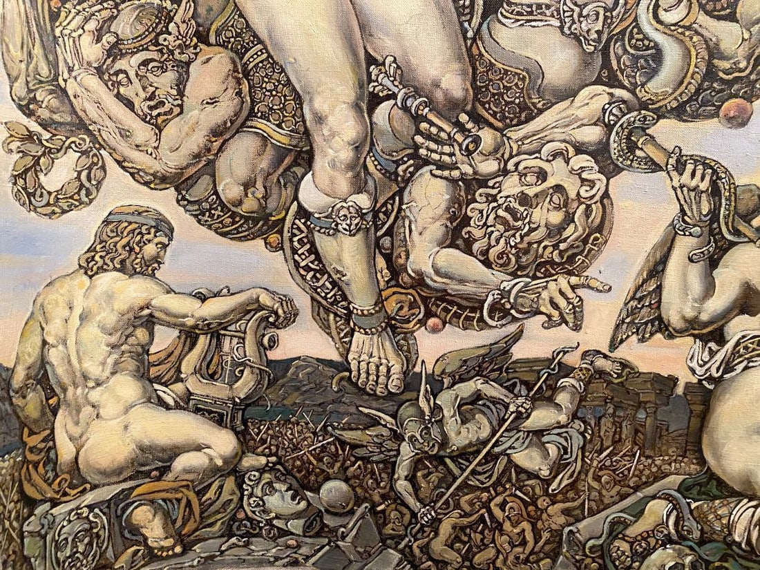 Oil painting Apotheosis of Homer Litvinov Oleg Arkad'yevich - 12