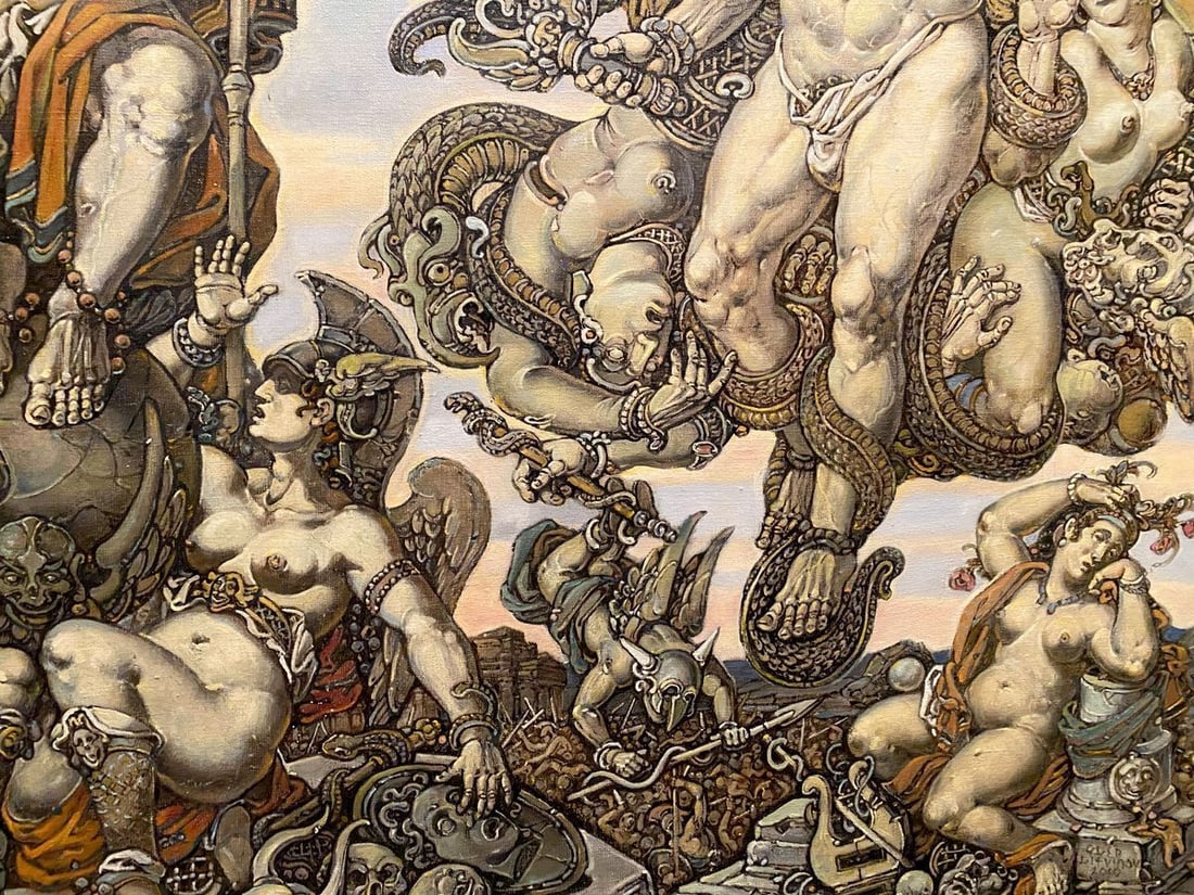 Oil painting Apotheosis of Homer Litvinov Oleg Arkad'yevich - 14