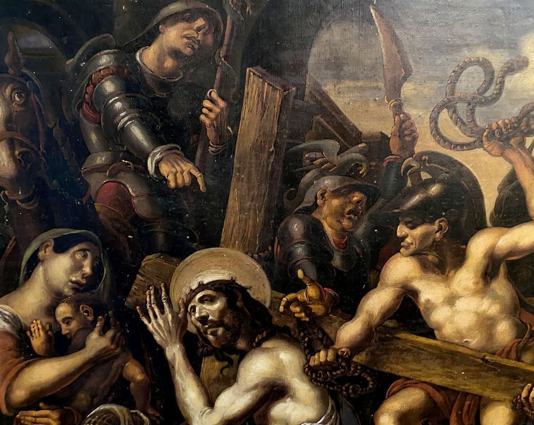 Oil painting Carrying the cross Litvinov Oleg Arkad'yevich - 2