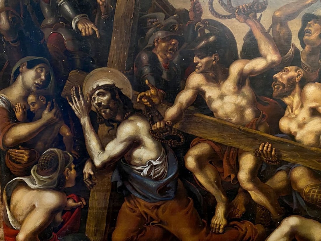 Oil painting Carrying the cross Litvinov Oleg Arkad'yevich - 3