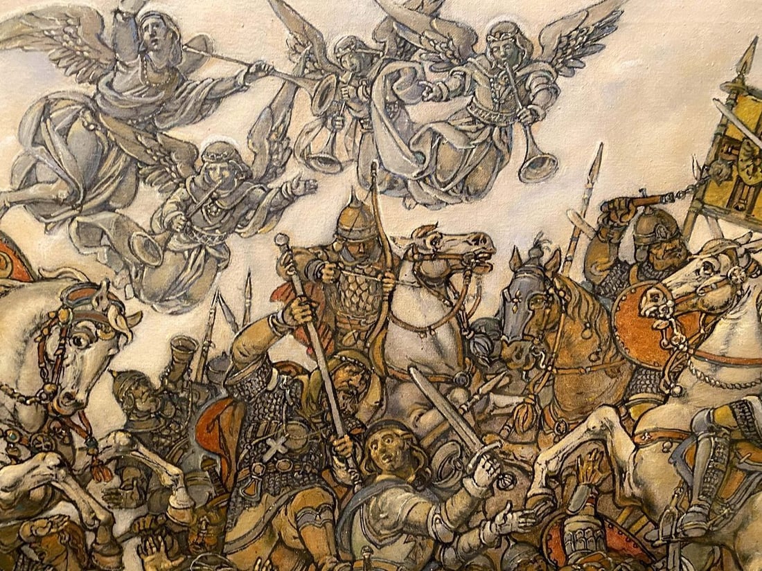 Oil painting Glorious fight Litvinov Oleg Arkad'yevich - 10