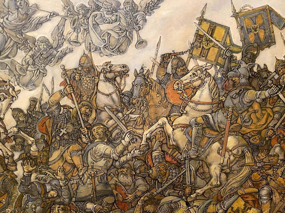 Oil painting Glorious fight Litvinov Oleg Arkad'yevich - 11