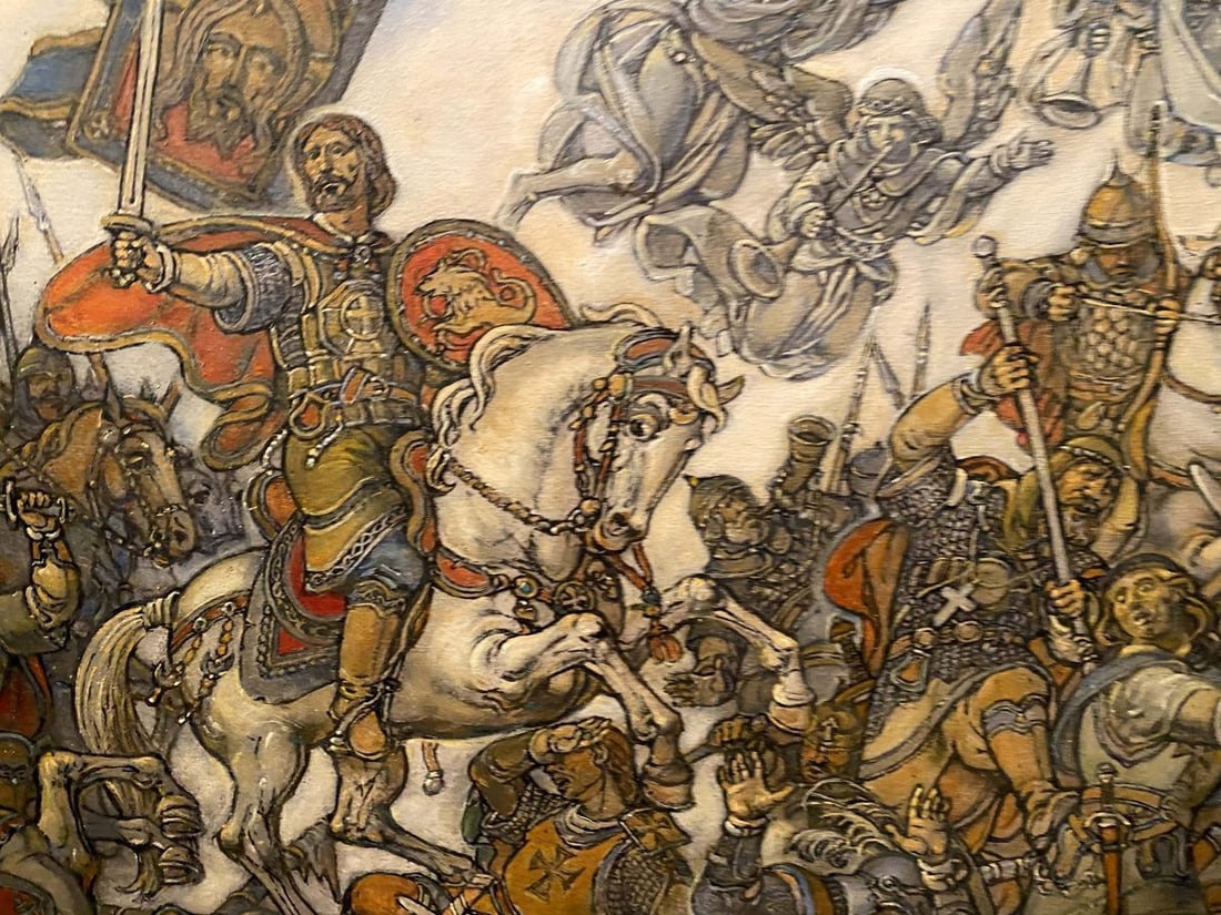 Oil painting Glorious fight Litvinov Oleg Arkad'yevich - 12