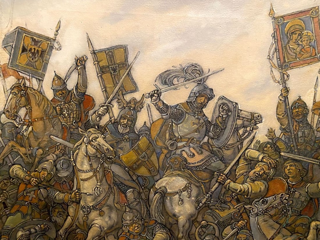 Oil painting Glorious fight Litvinov Oleg Arkad'yevich - 3