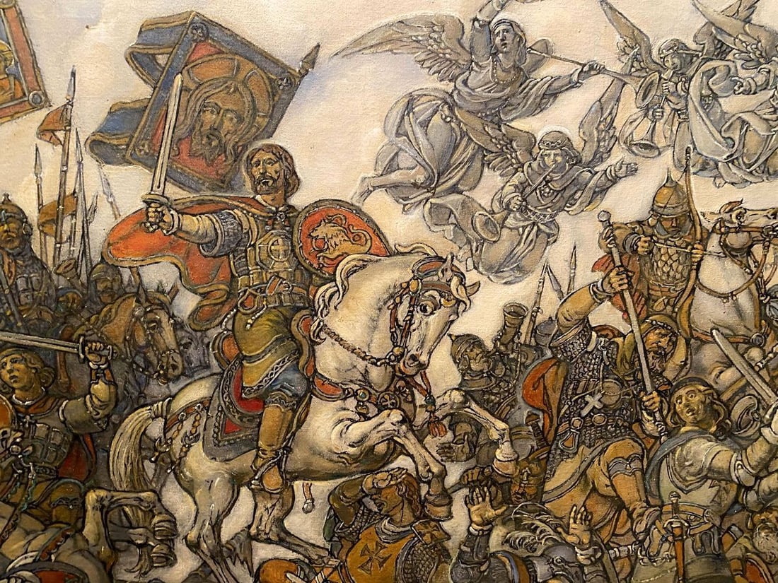 Oil painting Glorious fight Litvinov Oleg Arkad'yevich - 6