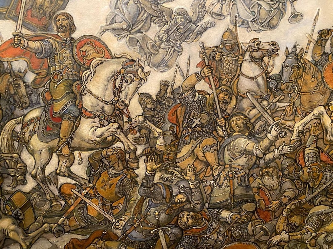 Oil painting Glorious fight Litvinov Oleg Arkad'yevich - 7