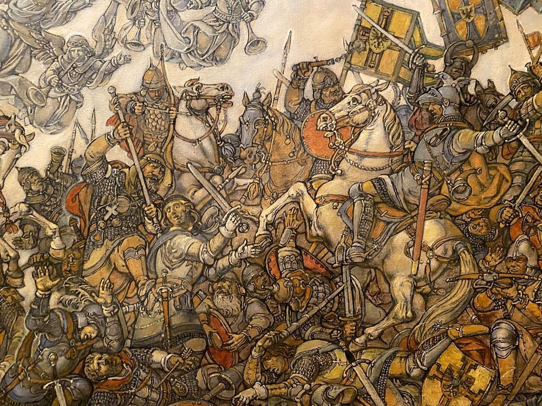 Oil painting Glorious fight Litvinov Oleg Arkad'yevich - 8