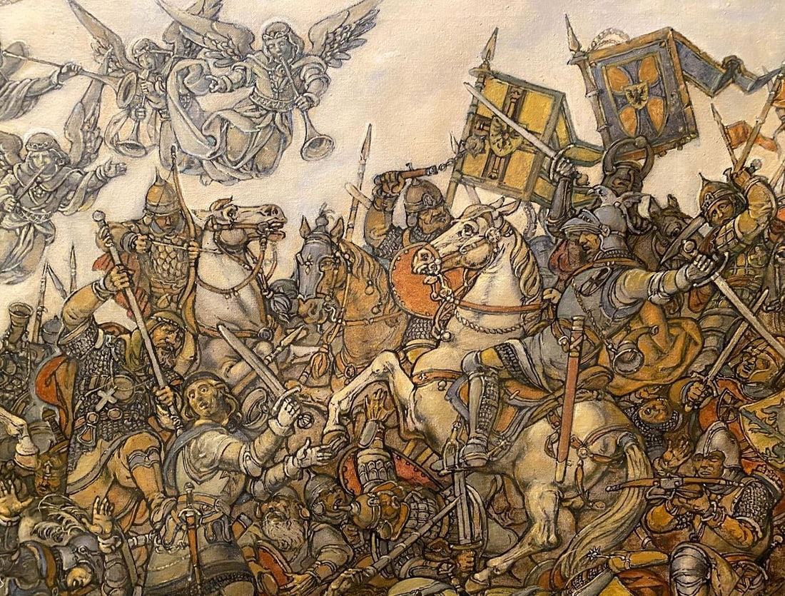 Oil painting Glorious fight Litvinov Oleg Arkad'yevich - 9