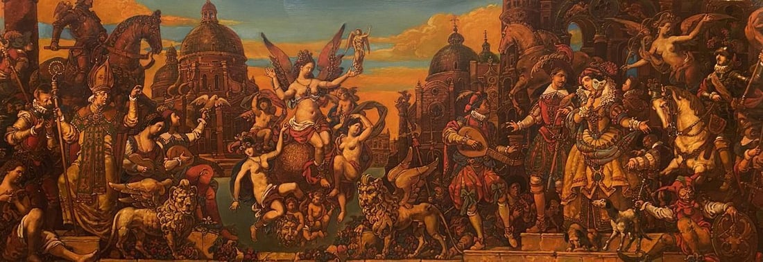 Oil painting Triumph of Venice Litvinov Oleg Arkad'yevich (1 of 12)