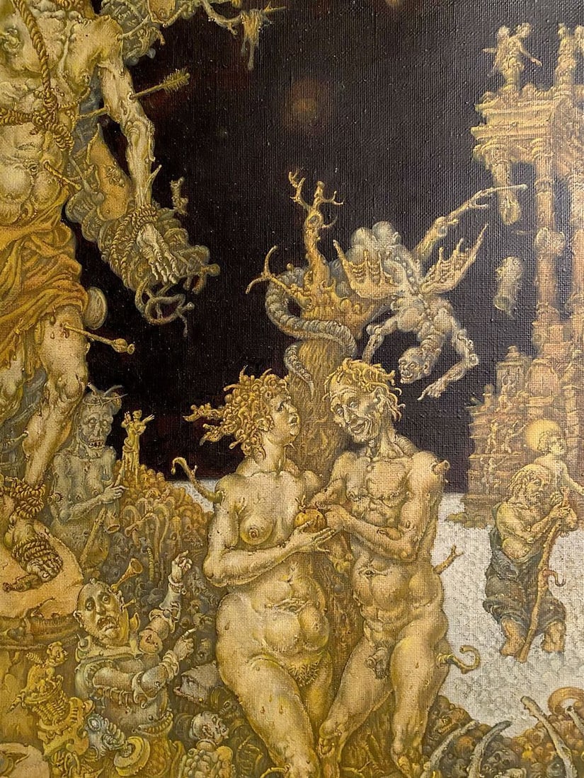 Oil painting 20th century apocalypse. Saint Sebastian Litvinov Oleg Arkad'yevich - 7