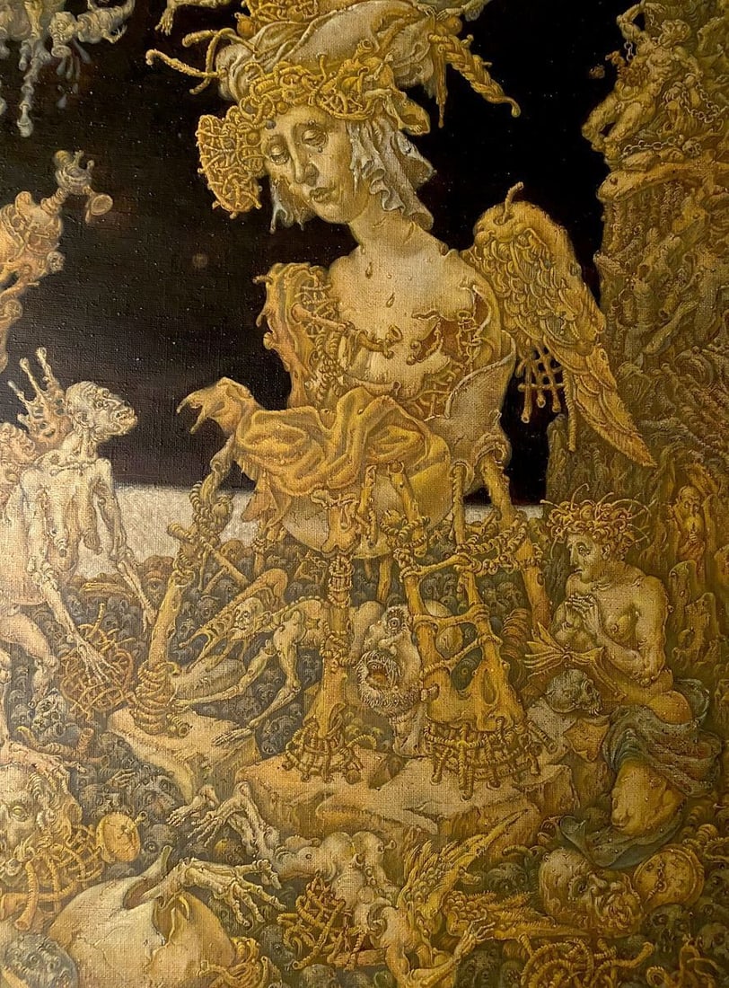 Oil painting 20th century apocalypse. Maria Litvinov Oleg Arkad'yevich - 2