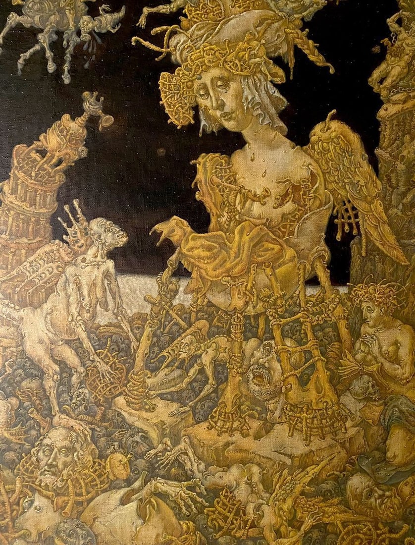 Oil painting 20th century apocalypse. Maria Litvinov Oleg Arkad'yevich - 3