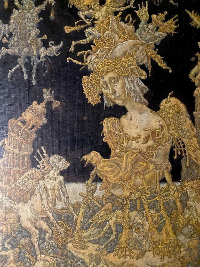 Oil painting 20th century apocalypse. Maria Litvinov Oleg Arkad'yevich - 5