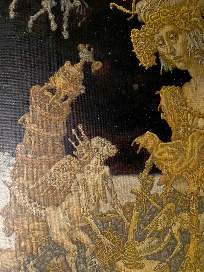 Oil painting 20th century apocalypse. Maria Litvinov Oleg Arkad'yevich - 7