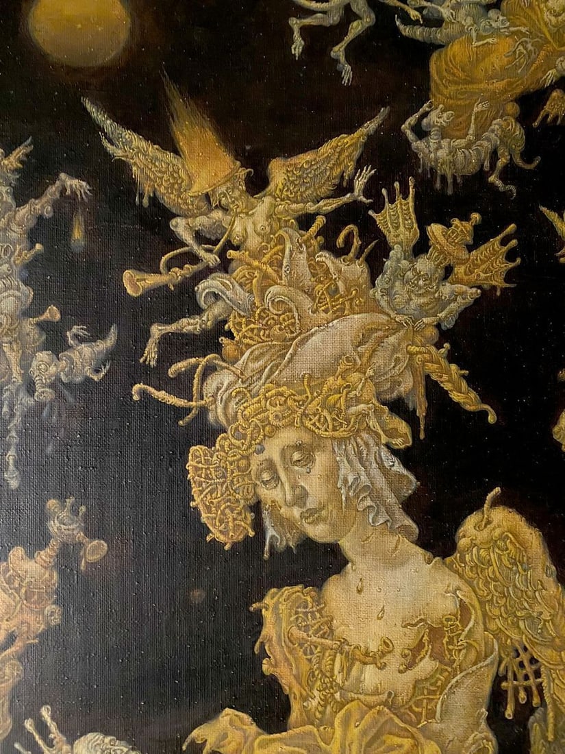 Oil painting 20th century apocalypse. Maria Litvinov Oleg Arkad'yevich - 9