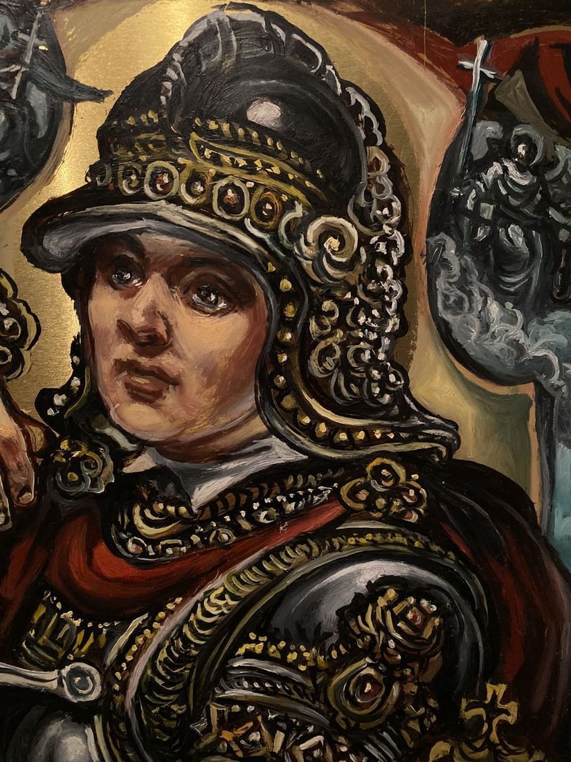 Oil painting St. George Alexander Arkadievich Litvinov - 6
