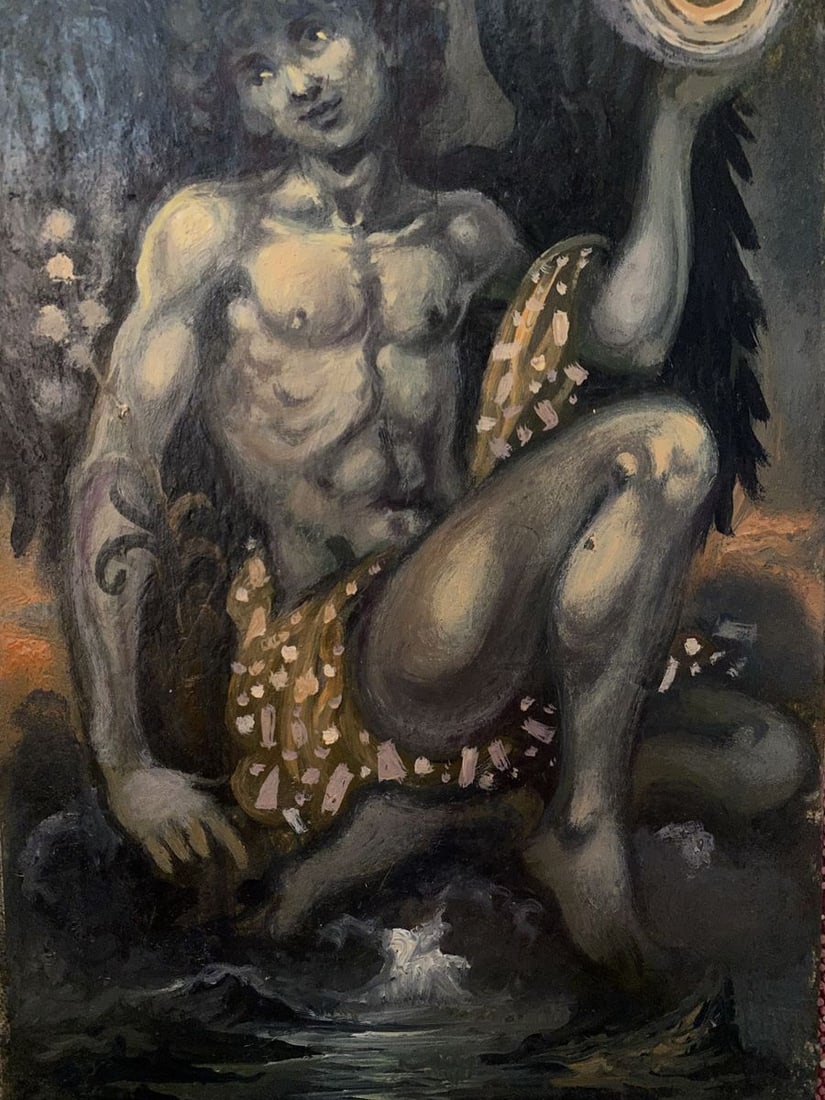 Oil painting Daemon Alexander Arkadievich Litvinov - 2