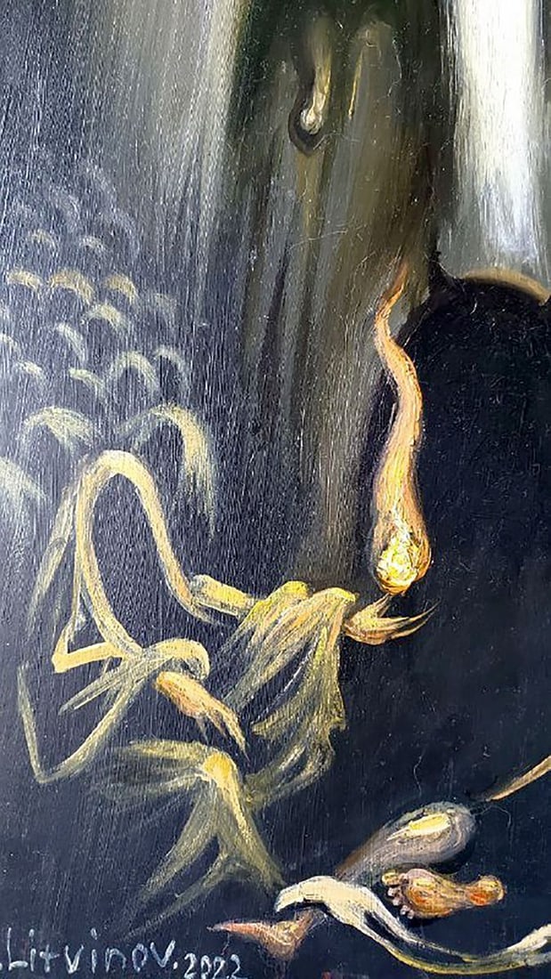 Oil painting Mystery of fire Litvinov Daniil Olegovich - 3