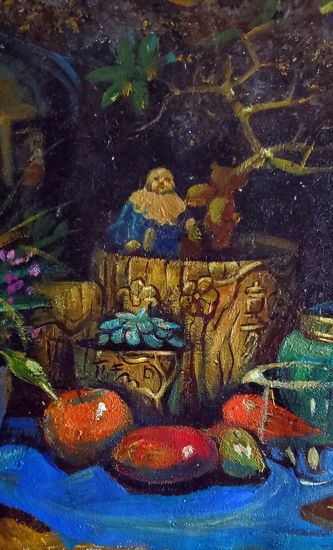 Acrylic painting Chinese still life Daniil Litvinov - 3