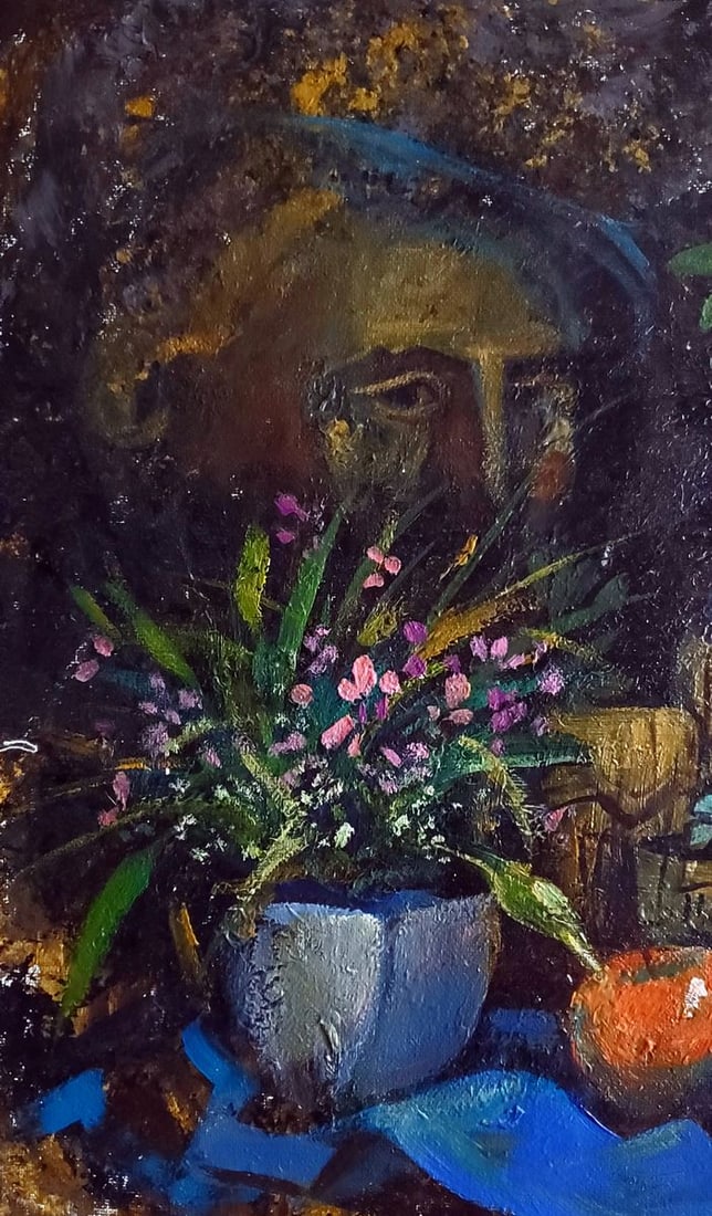 Acrylic painting Chinese still life Daniil Litvinov - 4