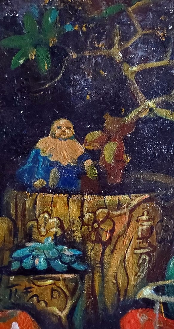 Acrylic painting Chinese still life Daniil Litvinov - 5