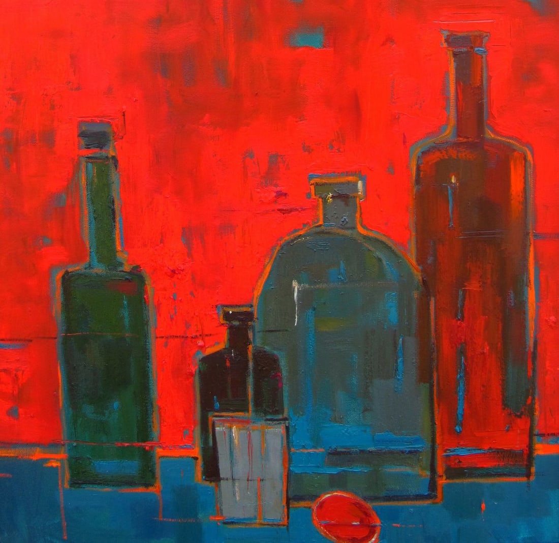 Oil painting Still life in the red room Natalia Korf-Ivaniuk - 6