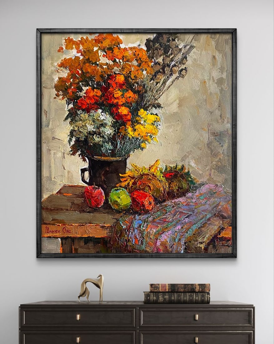 Oil painting Still life with apples Oksana Ivanyuk - 2