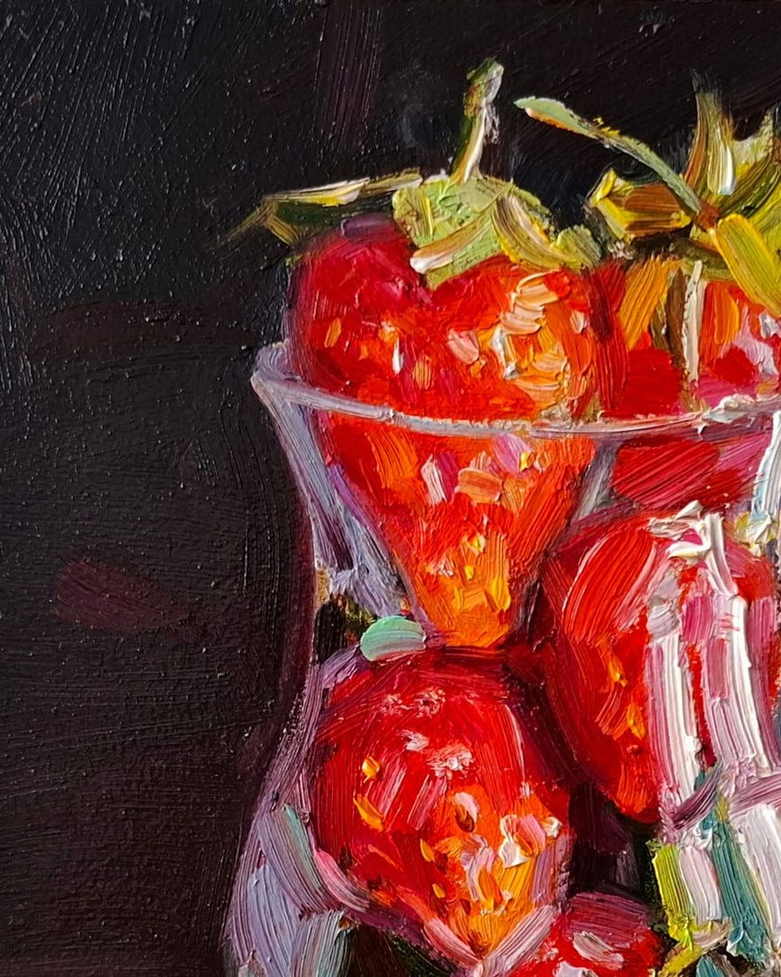 Oil painting Still life with strawberries Pereta Vyacheslav - 2