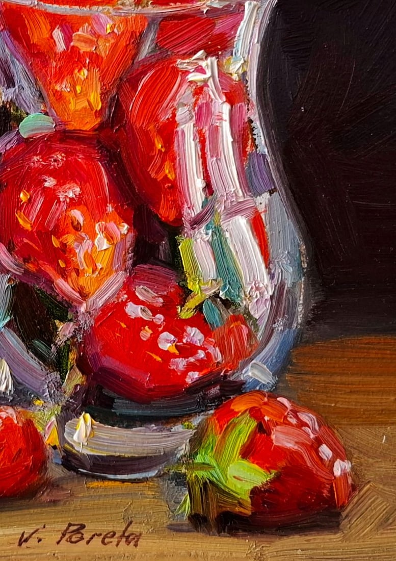 Oil painting Still life with strawberries Pereta Vyacheslav - 5