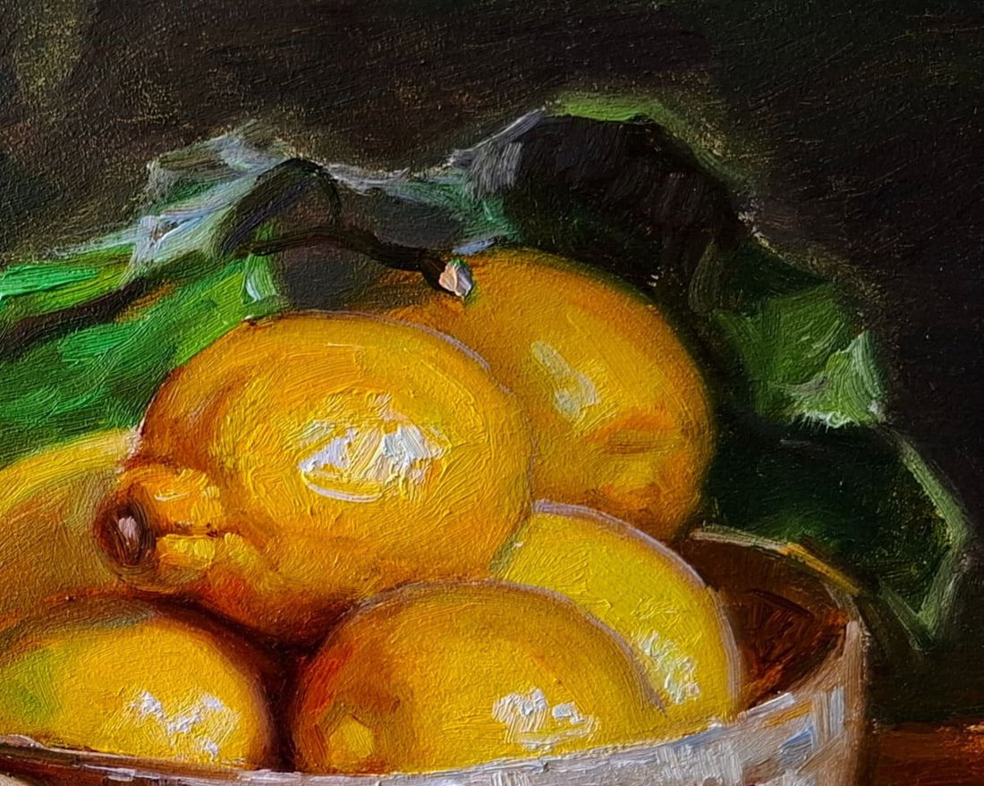 Oil painting Still life with lemons Pereta Vyacheslav - 3