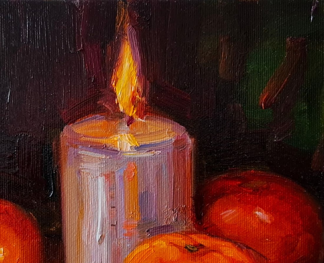 Oil painting Mardarines and a candle Pereta Vyacheslav - 3