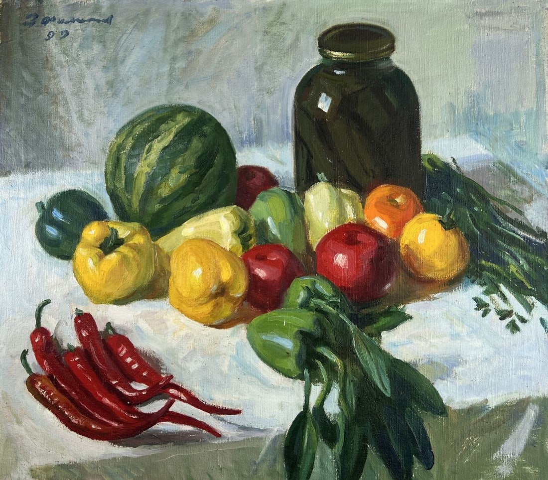 Oil painting On the dining table Zinovy Filippov - 3