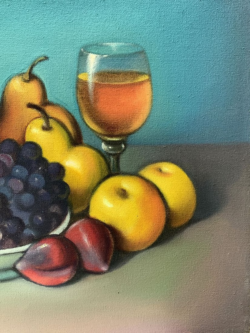 Oil painting A plate of grapes Mykhailo Burdylo - 10