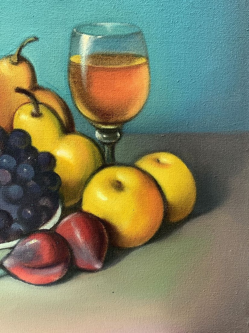Oil painting A plate of grapes Mykhailo Burdylo - 11