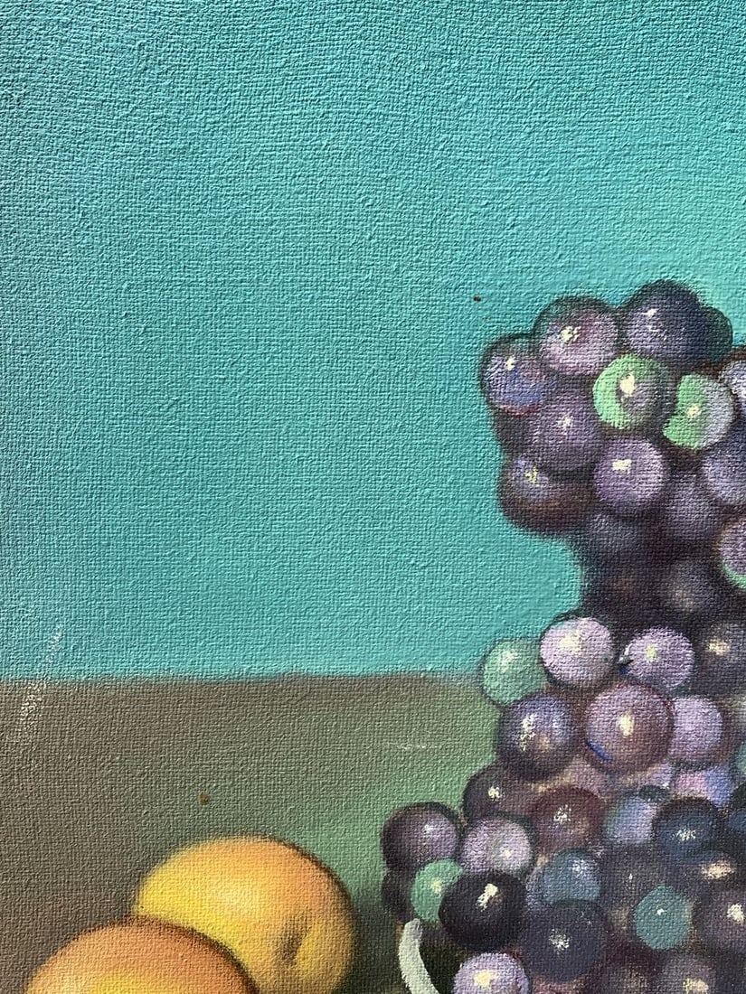 Oil painting A plate of grapes Mykhailo Burdylo - 4
