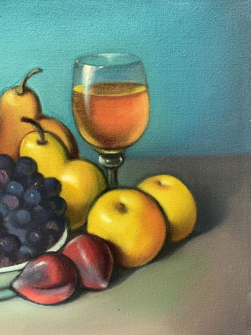Oil painting A plate of grapes Mykhailo Burdylo - 8