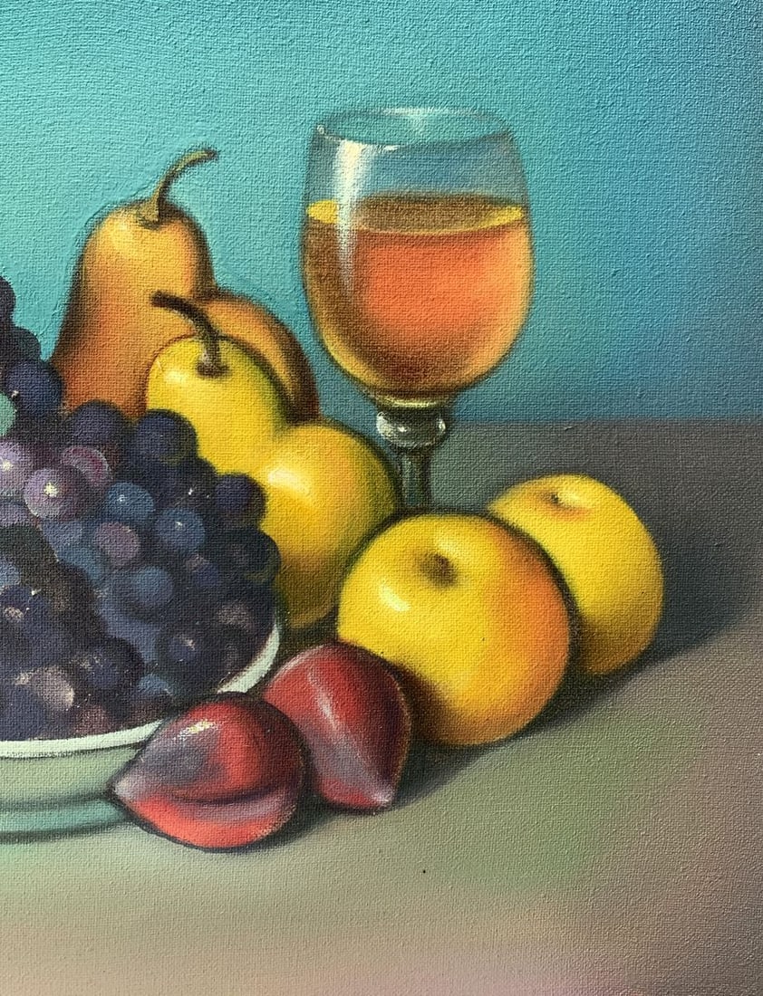 Oil painting A plate of grapes Mykhailo Burdylo - 9
