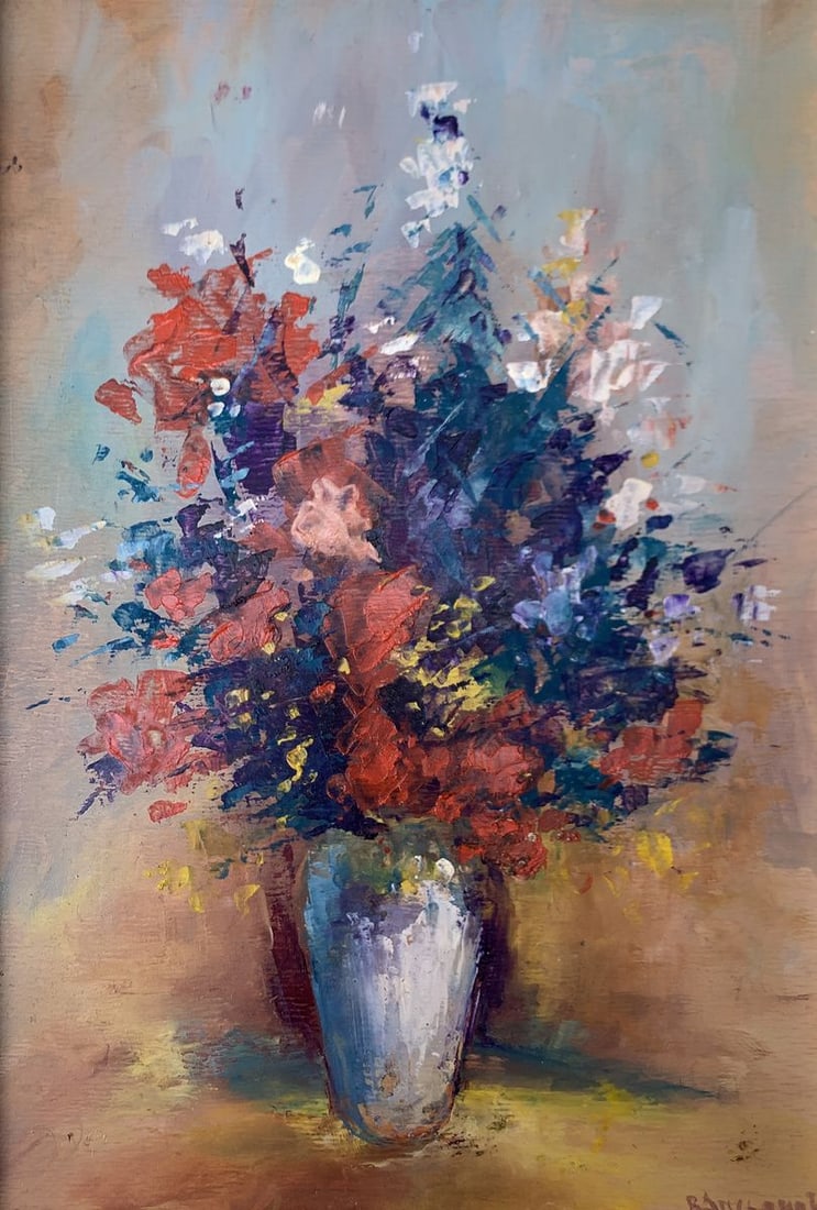 Oil painting Spring flowers Unknown artist - 2