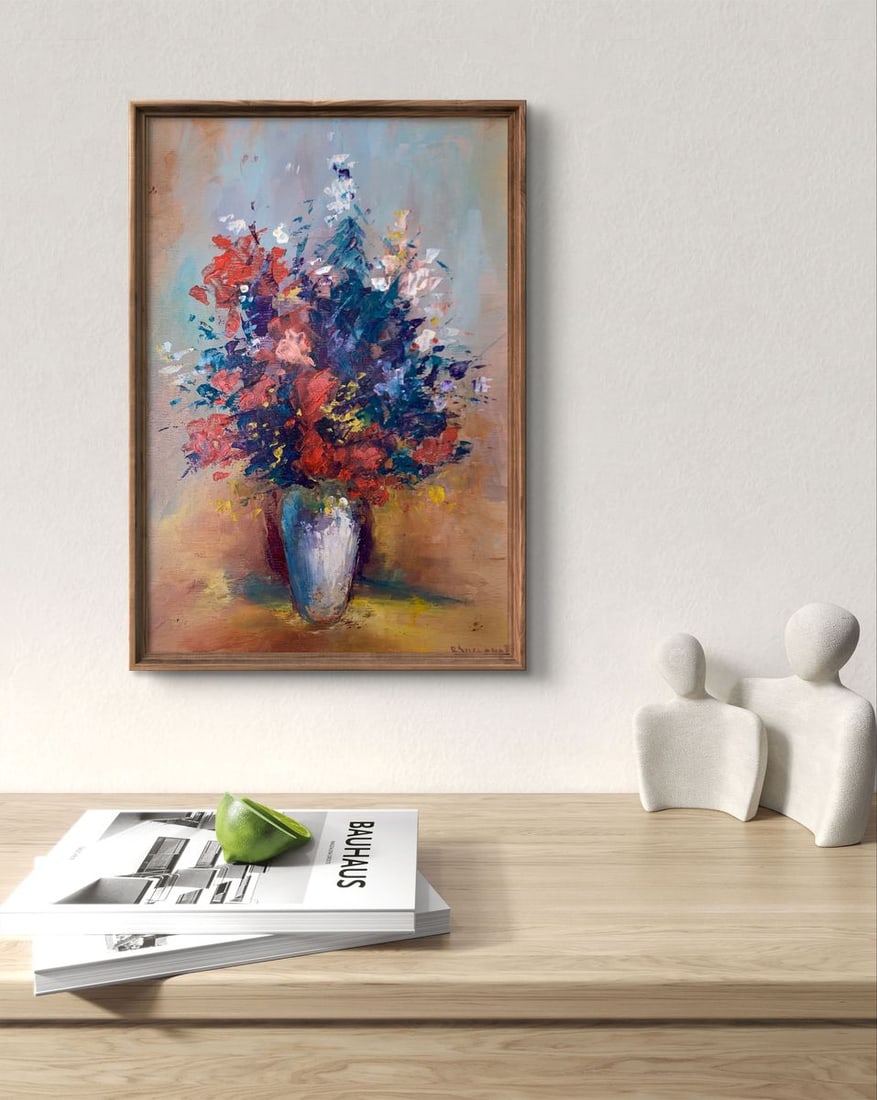 Oil painting Spring flowers Unknown artist - 4