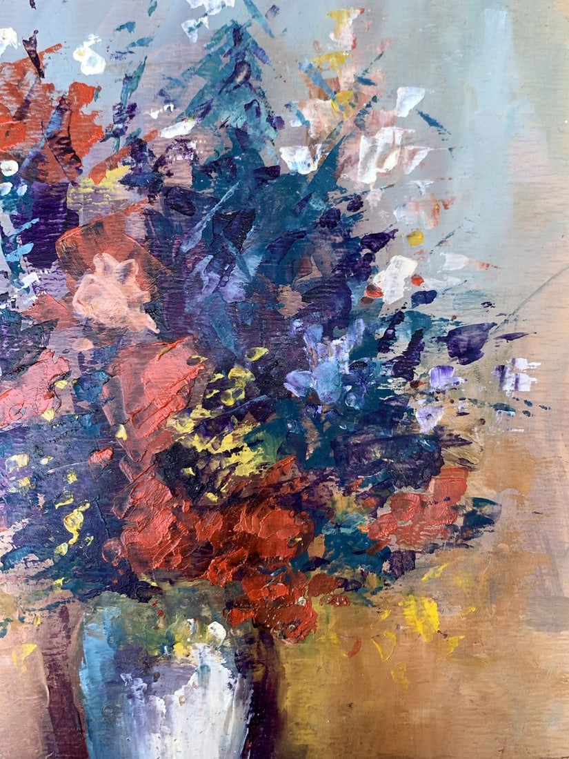 Oil painting Spring flowers Unknown artist - 8