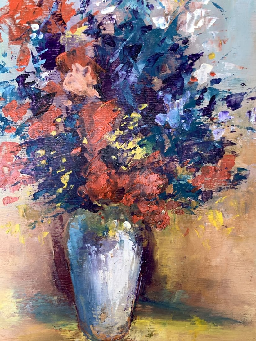 Oil painting Spring flowers Unknown artist - 9