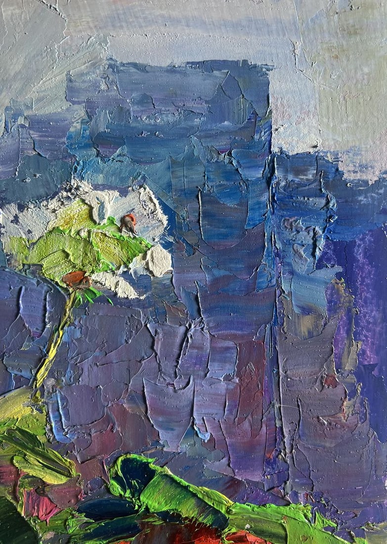 Oil painting Flowers on the windowsill Boris Serdyuk - 5
