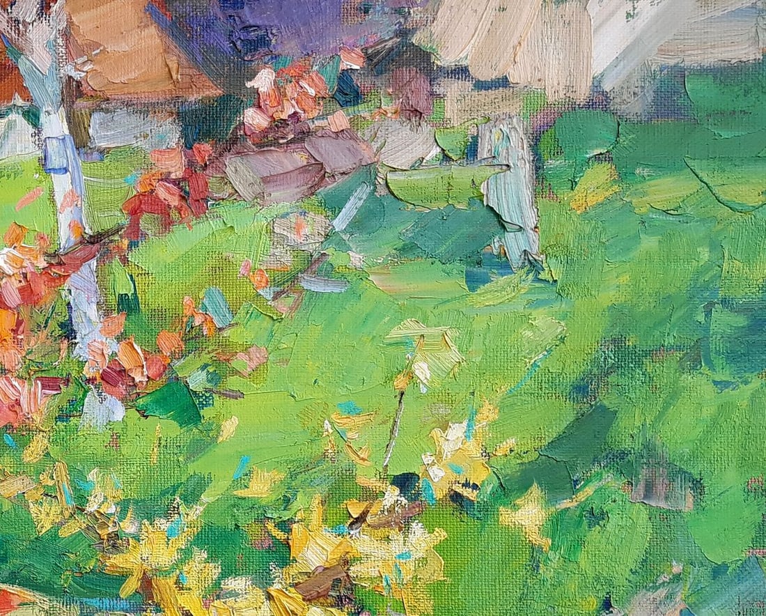 Oli painting Still life in the garden Tepeta Miacheslav - 3