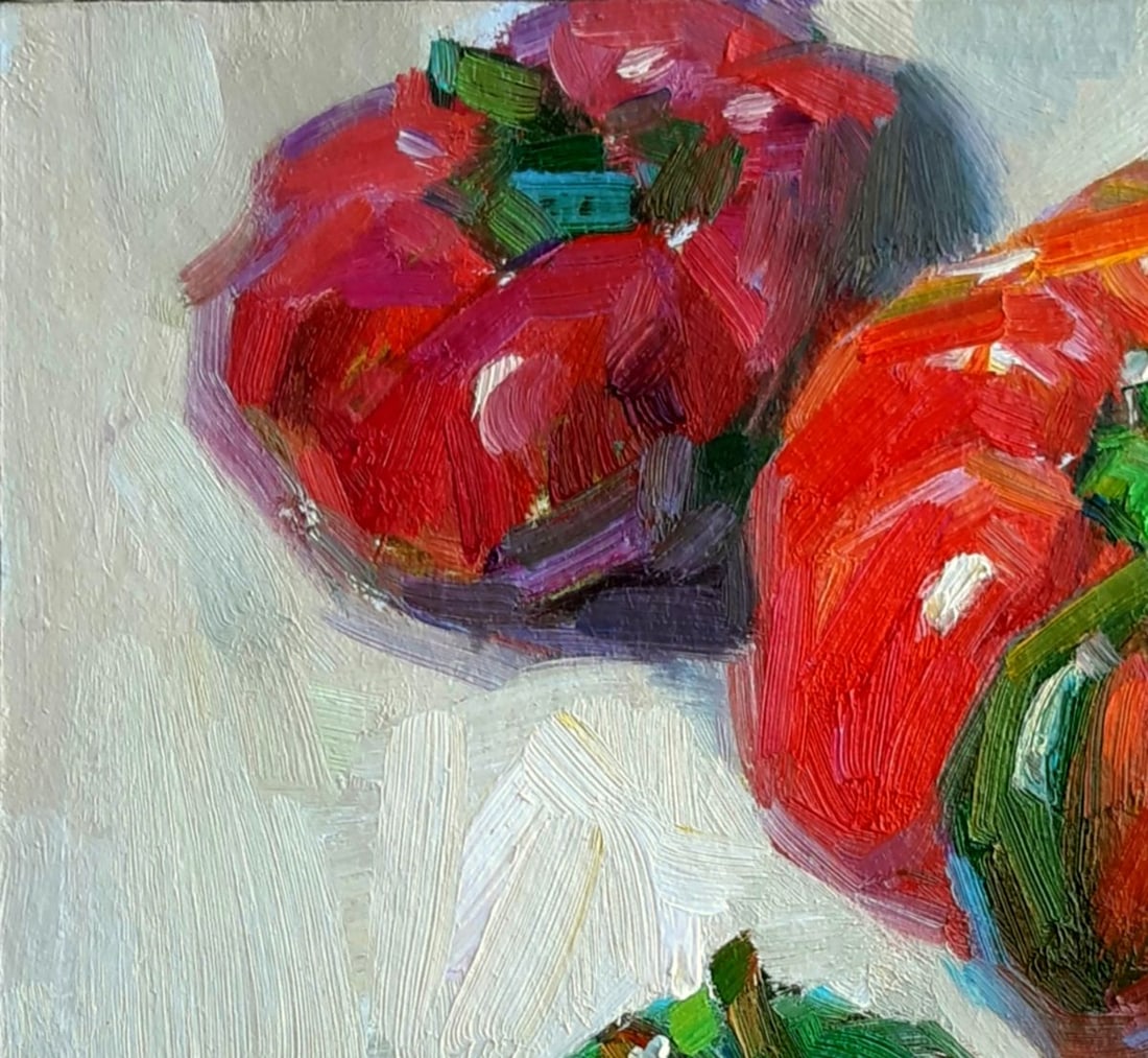 Oli painting Red peppers Tepeta Miacheslav - 2