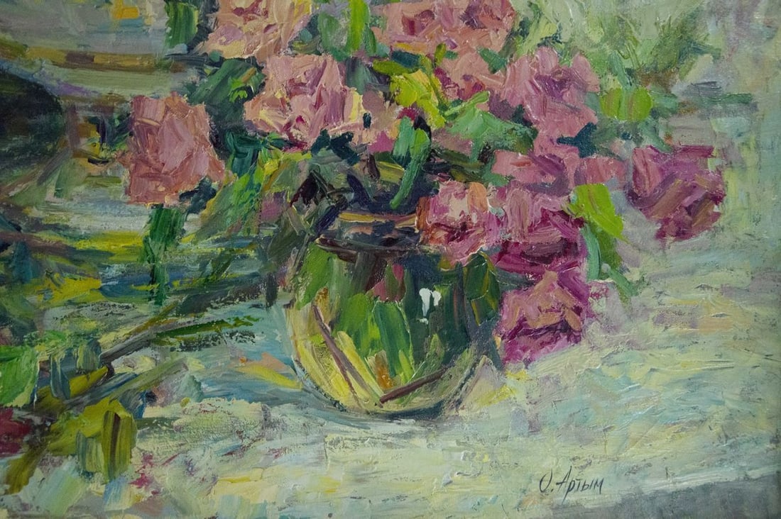 Oil painting Flower garden Artym Olga Markovna - 2