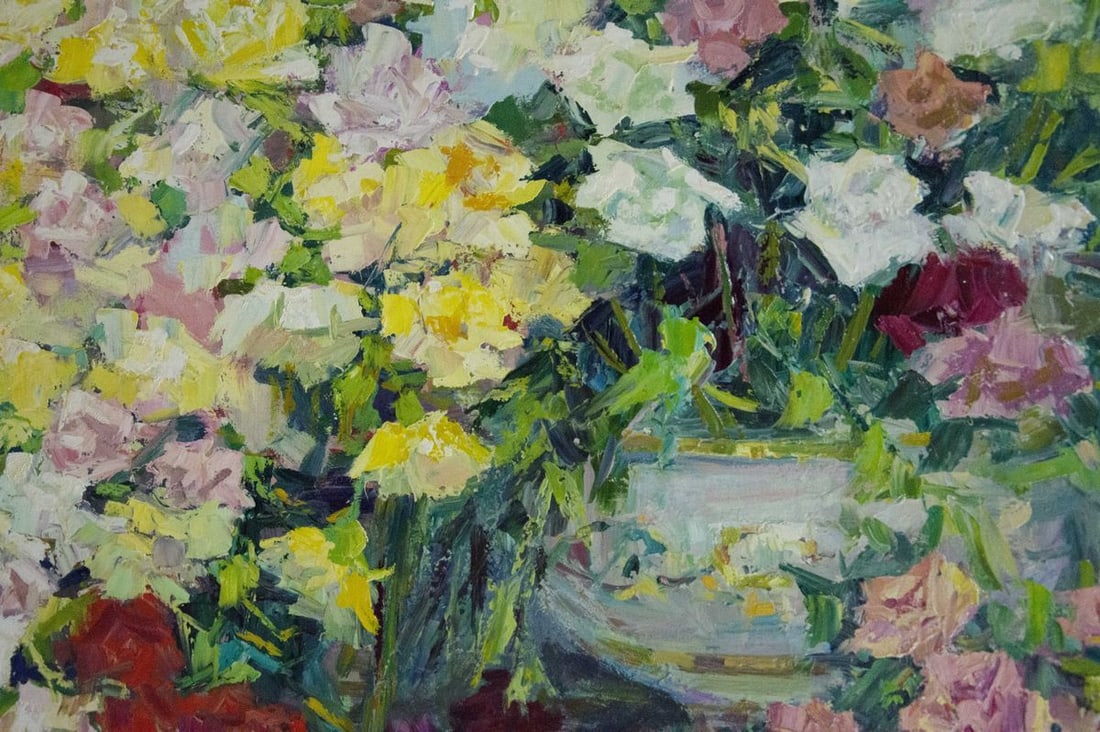 Oil painting Flower garden Artym Olga Markovna - 4