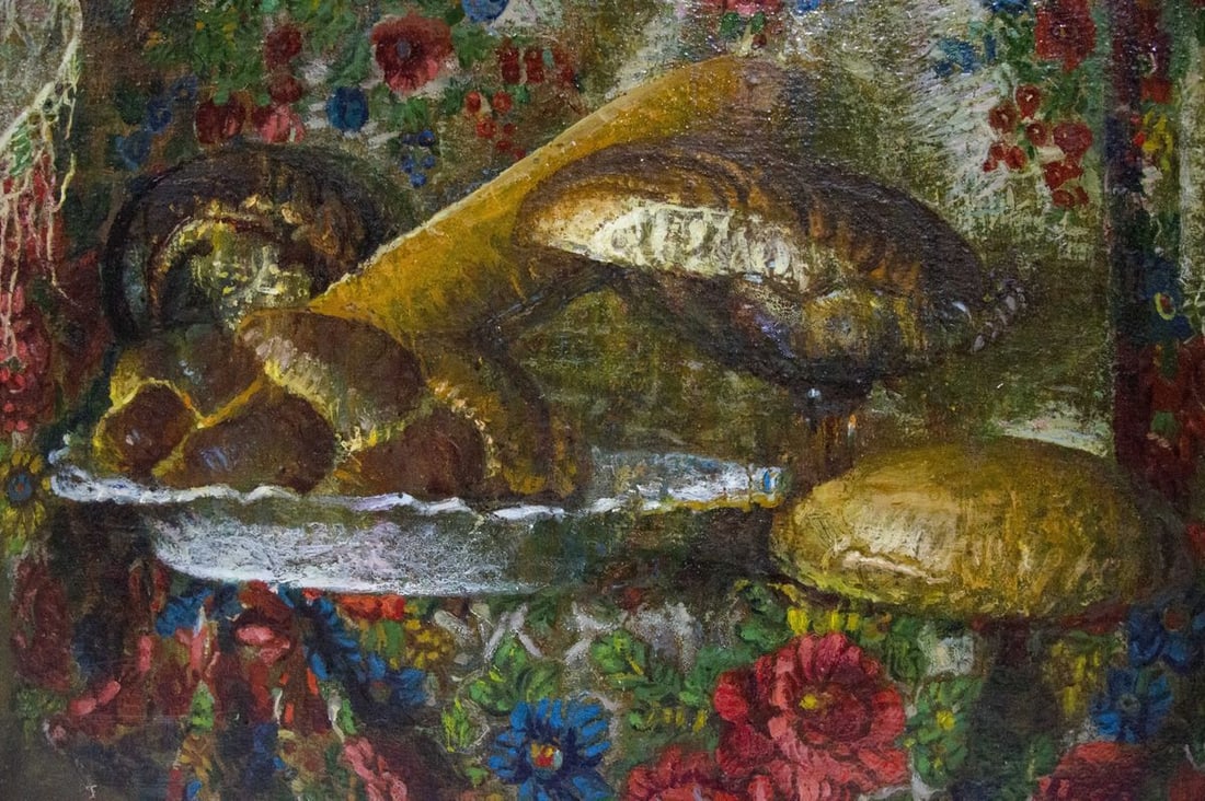 Oil painting Still life with bread Antonyuk Stanislav Antonovich - 2