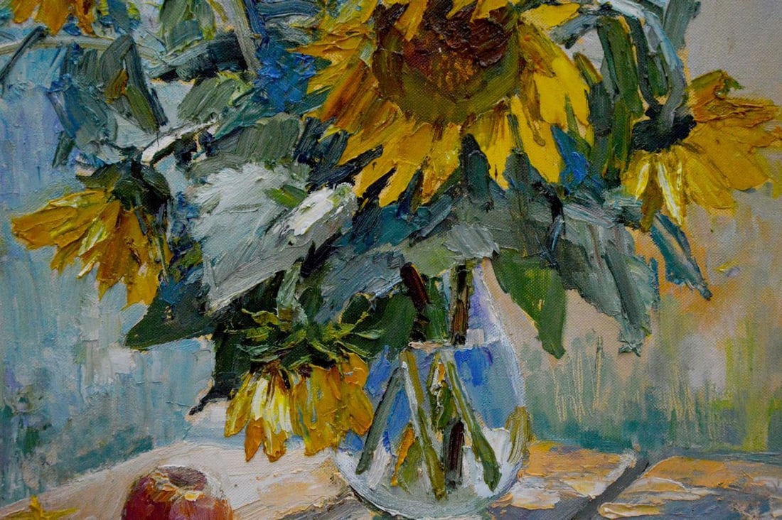 Oil painting Sunflowers Polyakova Lyudmila Valentinovna - 10