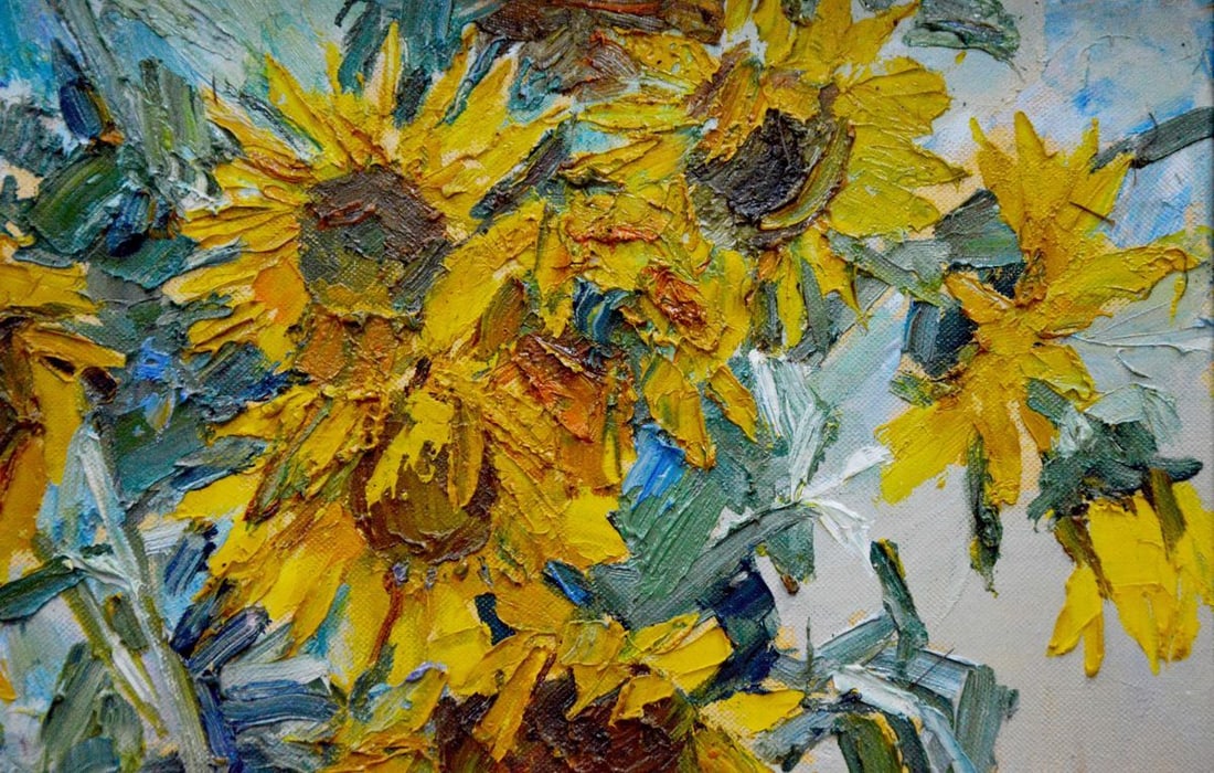 Oil painting Sunflowers Polyakova Lyudmila Valentinovna - 3